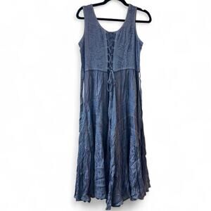 Scully Honey Creek HC118 full-length sleeveless lace-up dress | Fairycore